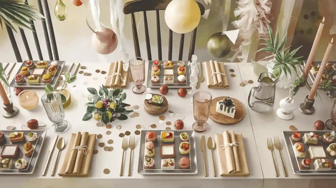 Square Plate Sets for 2025 Parties