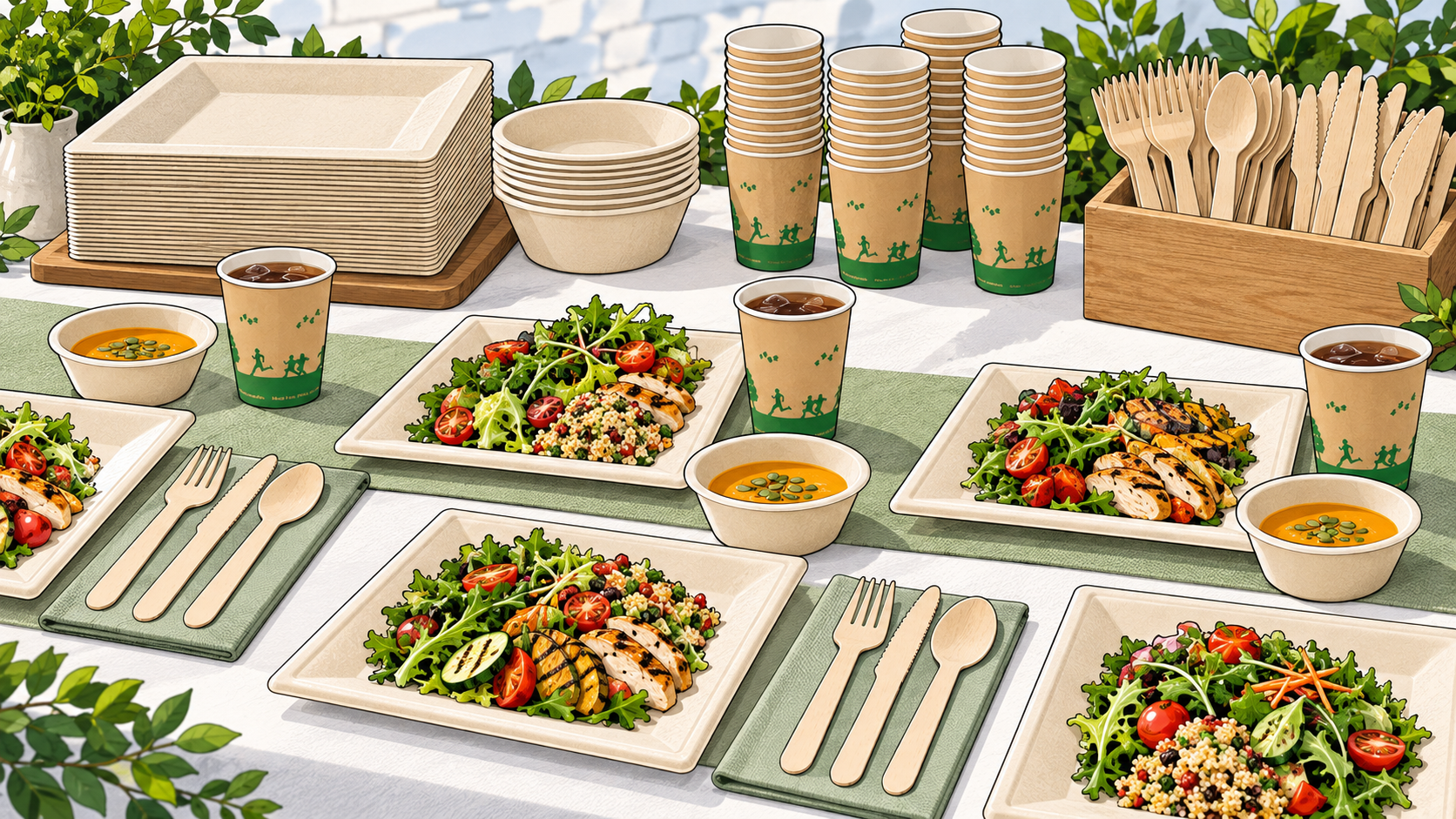100-Guest Tableware Set: What the Counts Actually Cover - ECO-Lipak