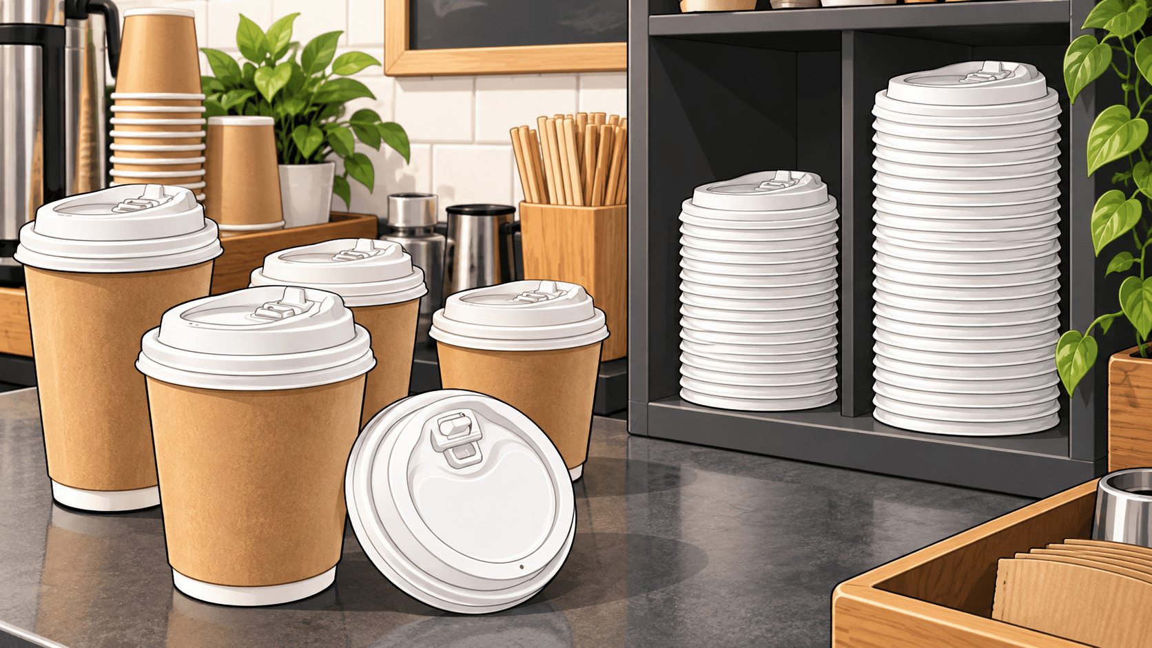 3.54-Inch CPLA Cup Lids: 200 vs 1,200 Count - ECO-Lipak