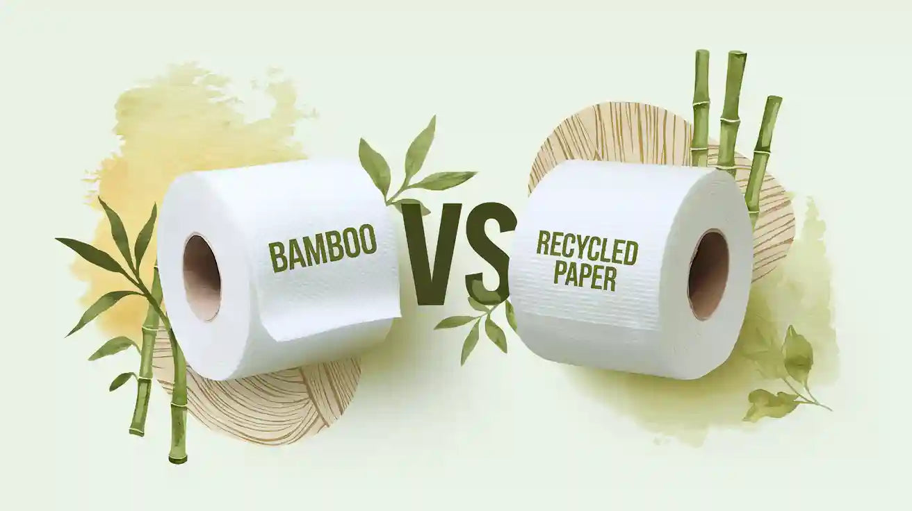 Bamboo and Recycled Toilet Paper Face Off