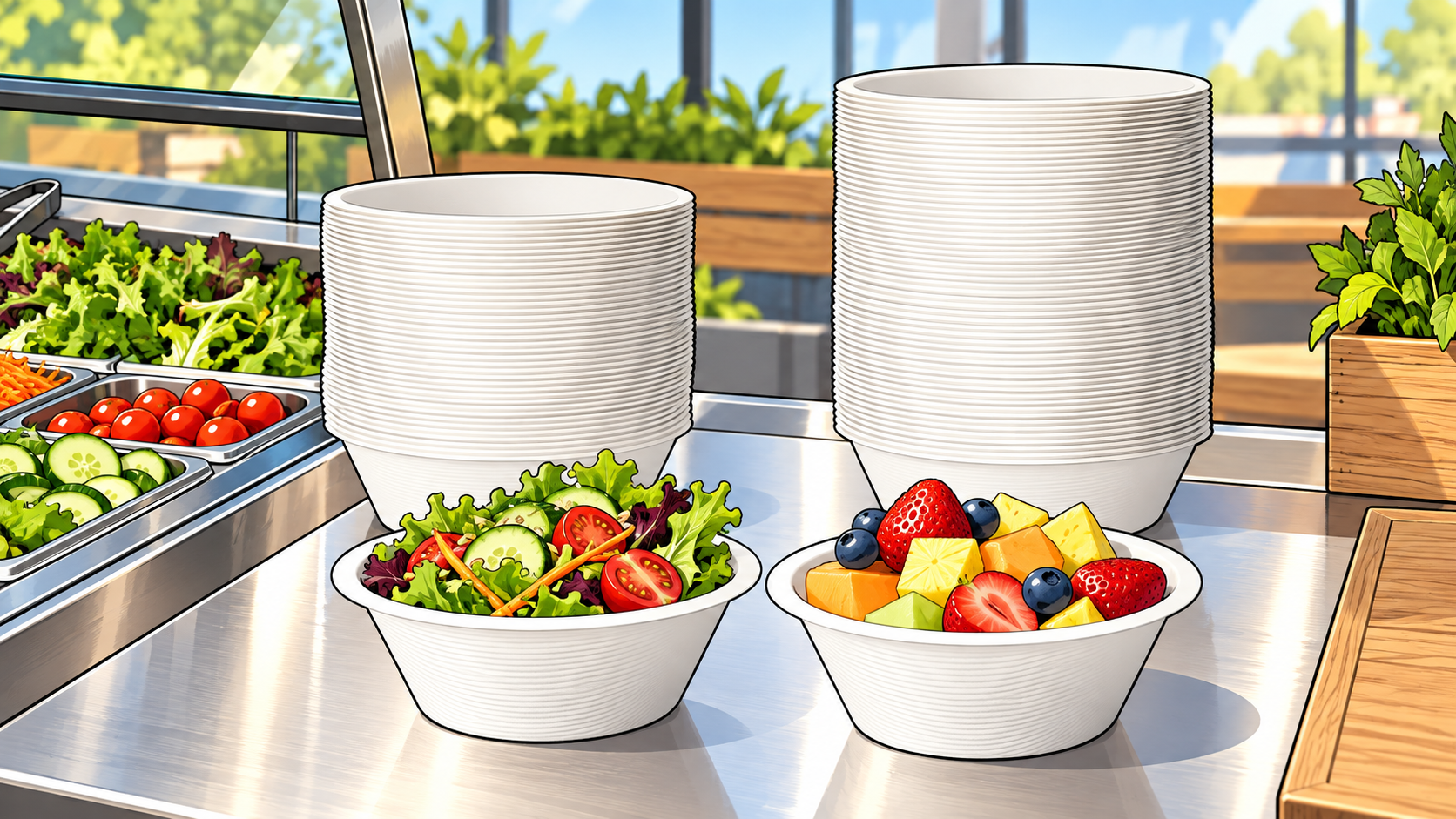 8 oz Sugarcane Bowls: 150 vs 300 Count - ECO-Lipak