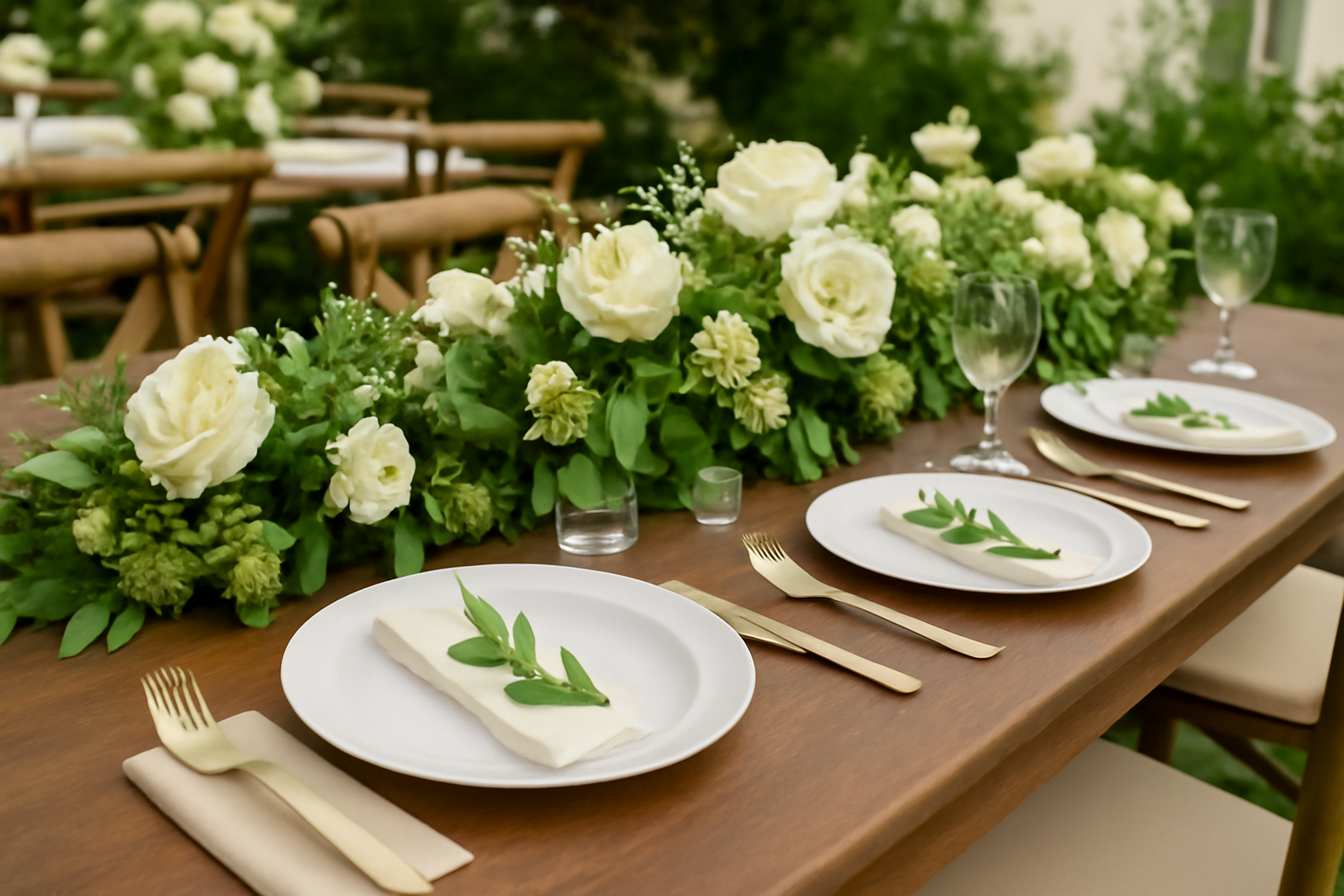Tablescaping with Greenery and Florals