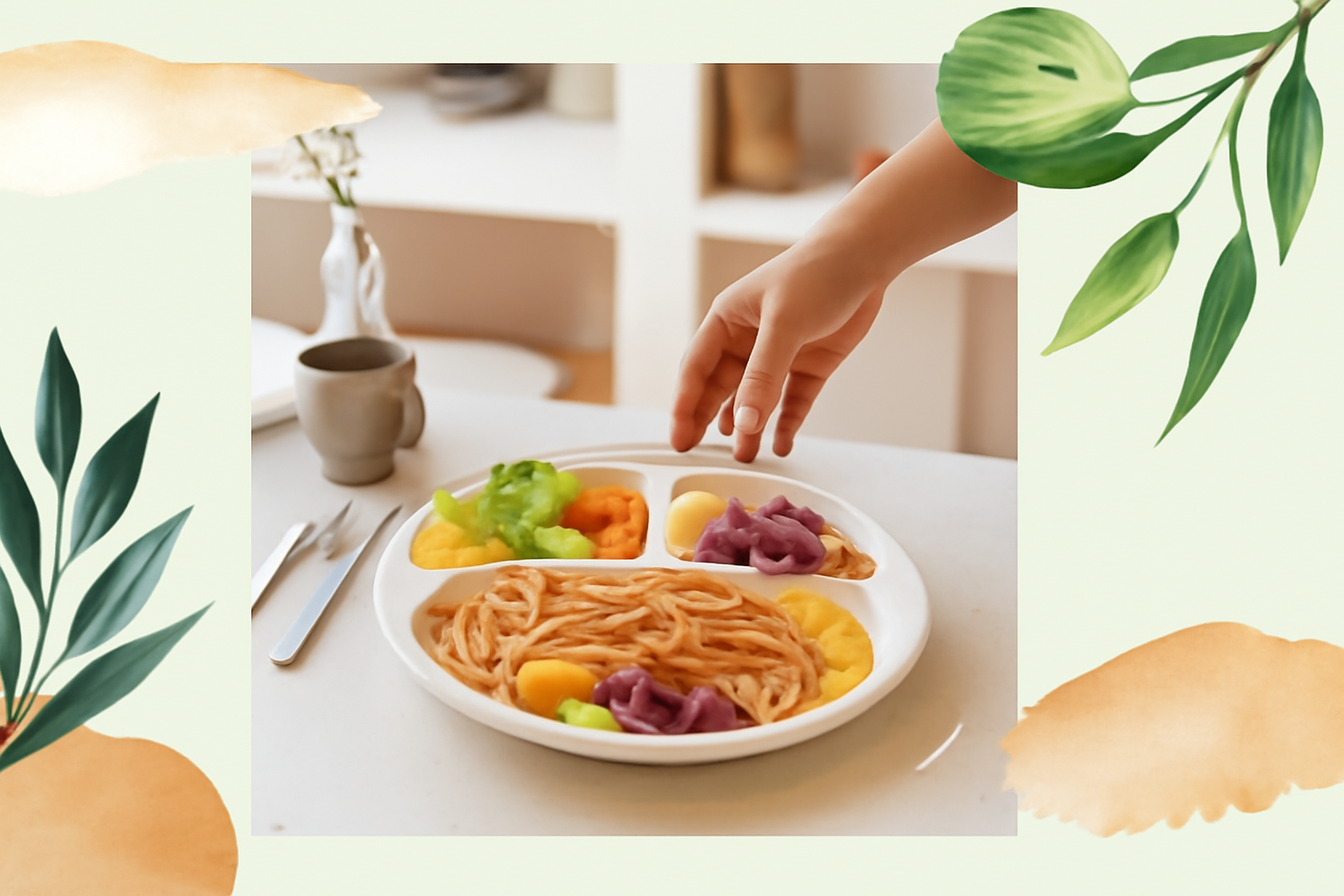 Plates 3 compartment for quick meals and easy living