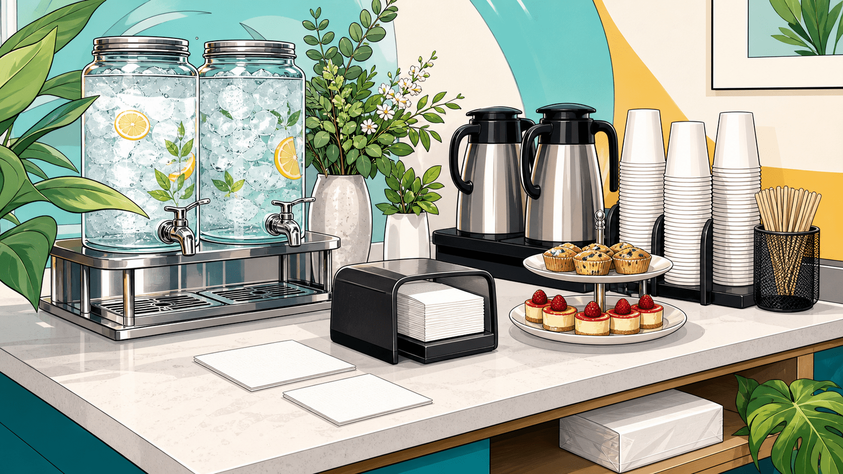 A Smarter Self-Serve Beverage Station: Where Cocktail Napkins Actually Help - ECO-Lipak