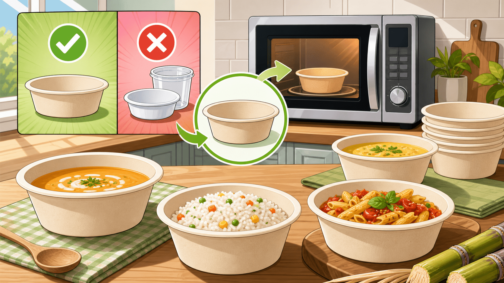 Are Paper Bowls Microwave Safe? What Soup and Takeout Buyers Should Check - ECO-Lipak