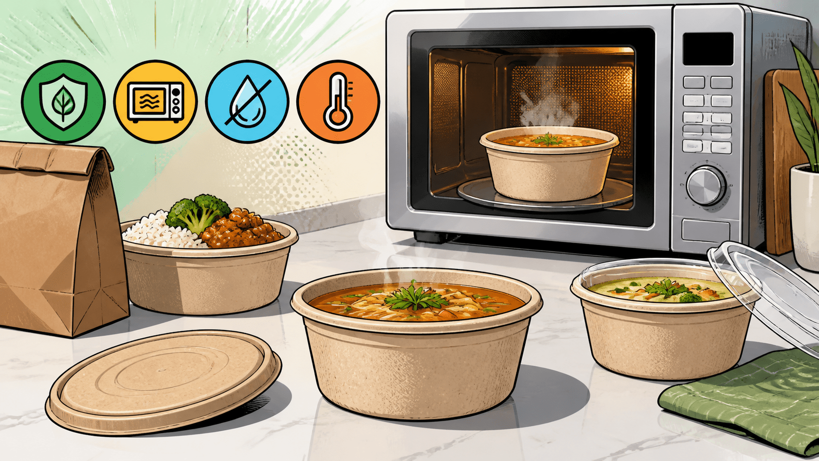 Are Paper Bowls Microwave Safe? What Soup and Takeout Buyers Should Check - ECO-Lipak