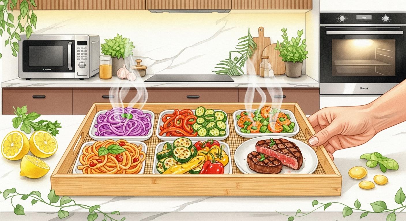 Reheat Gourmet Leftovers with Bamboo Trays