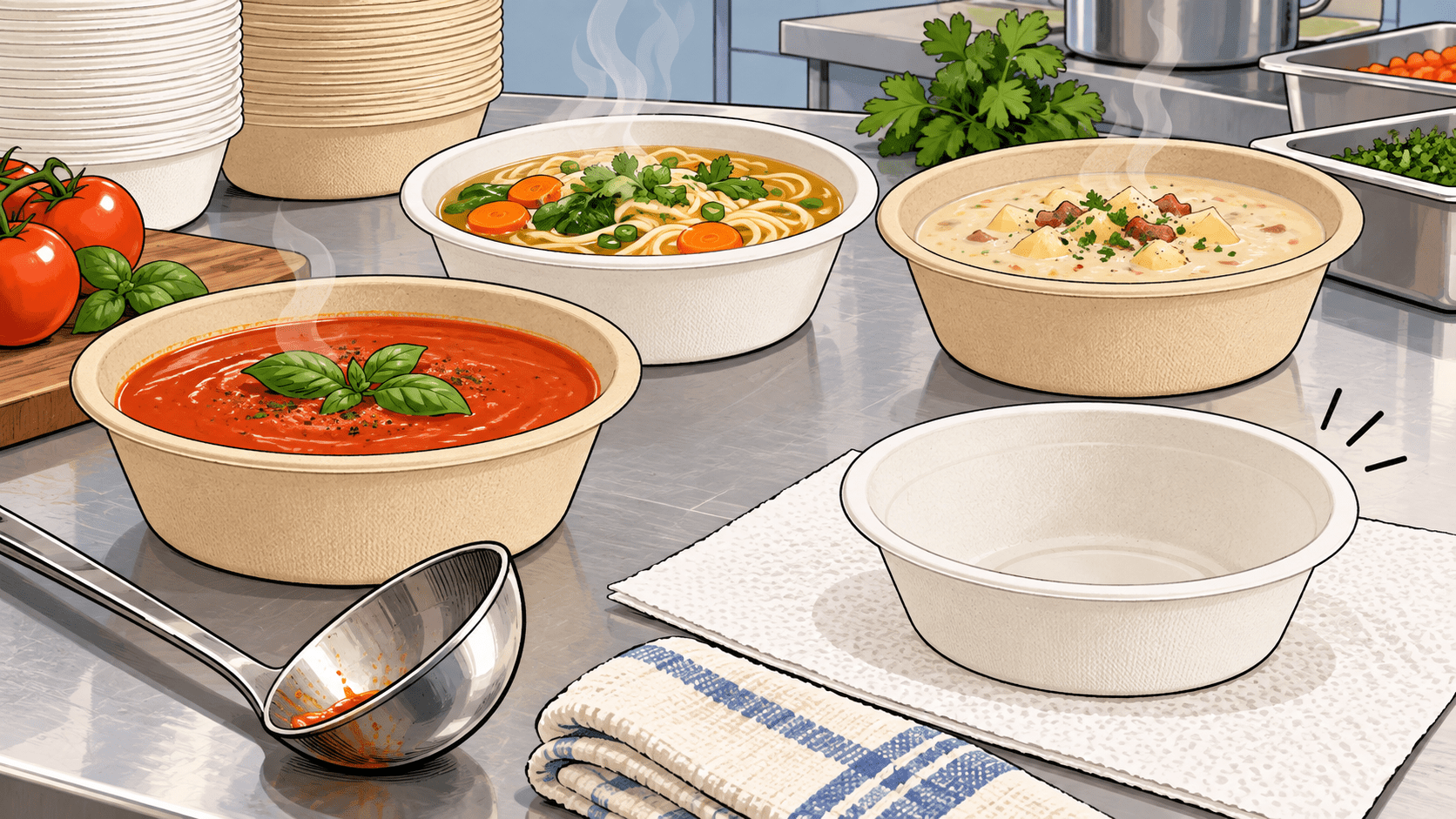 Best Disposable Bowls for Hot Soup: Leak Test Guide - ECO-Lipak