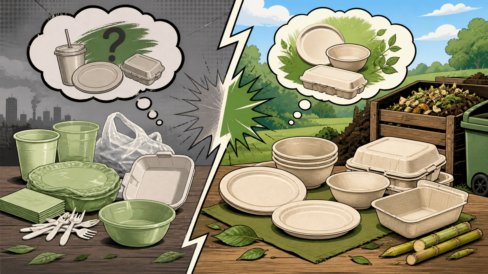 Biodegradable Plates and Bowls: How to Tell Real Compostable Choices from Greenwashing - ECO-Lipak