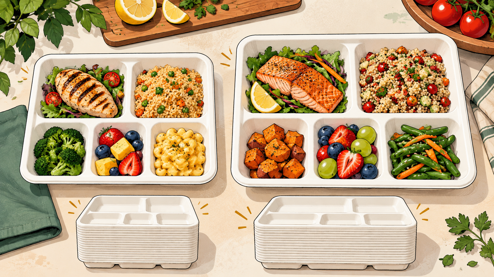Bulk 5-Compartment Plates: 10 vs 12.5 Inch Case Guide - ECO-Lipak