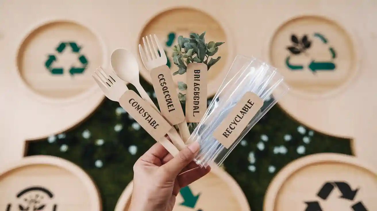 Choosing Eco Friendly Disposable Cutlery: A Comparison of Compostable, Biodegradable, and Recyclable Options - ECOlipak