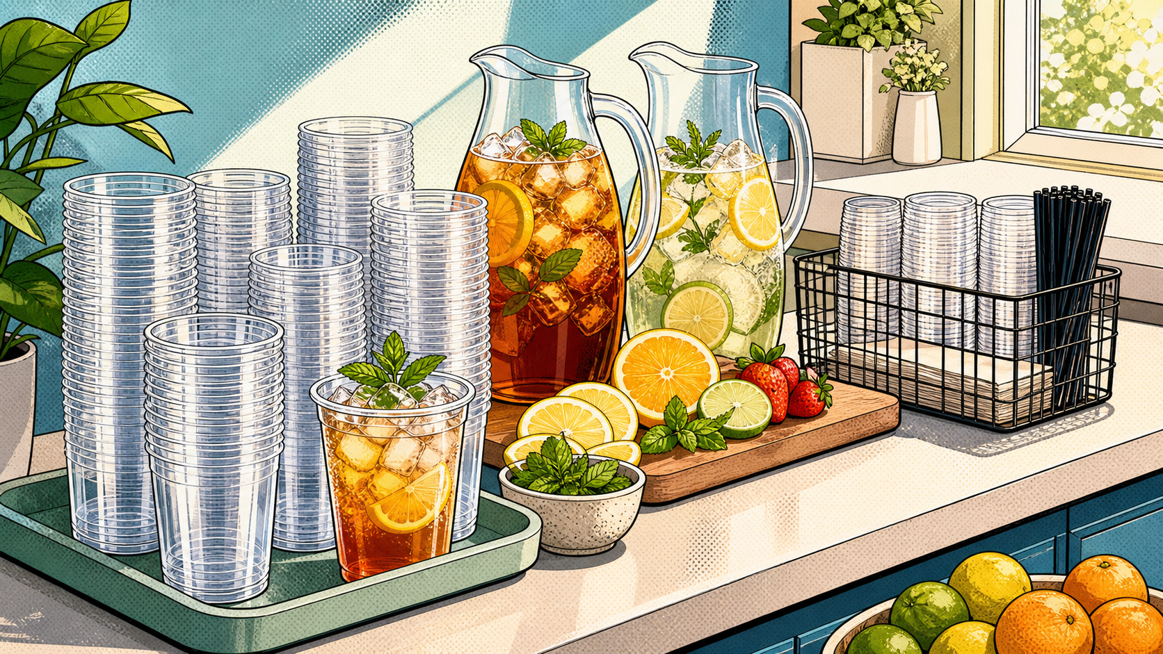 Clear Compostable Cold Cups for a Calmer Iced Drink Station - ECO-Lipak