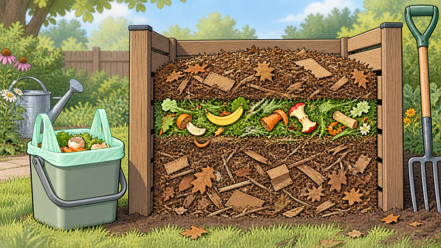 Compost Layers: Greens, Browns, Moisture, and Air - ECO-Lipak