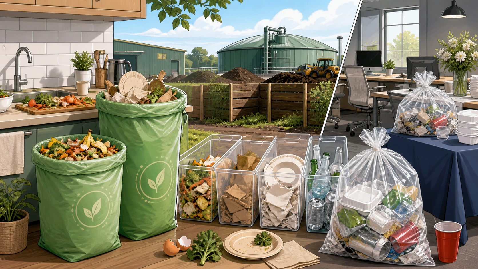 Compostable Bags vs Biodegradable Bags: Which Is Actually Greener? - ECO-Lipak