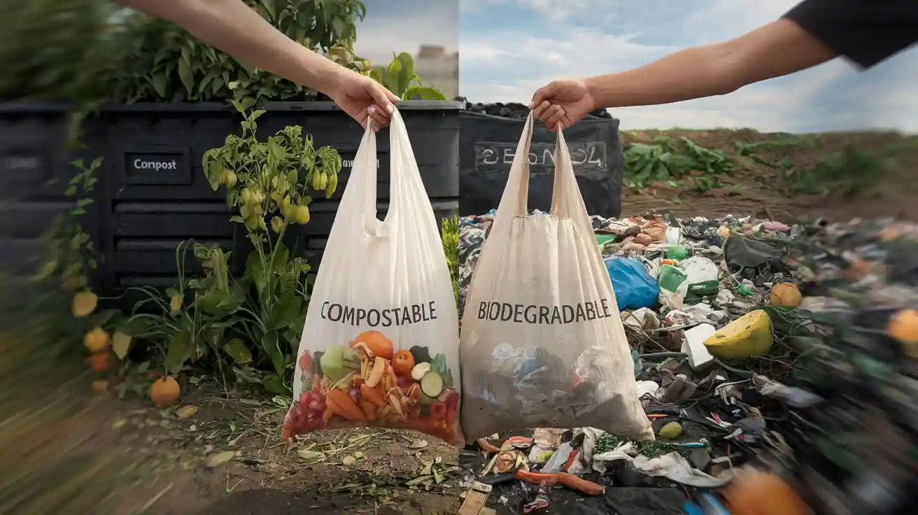 Compostable Bags vs Biodegradable Bags Which Is the Greener Choice - ECOlipak