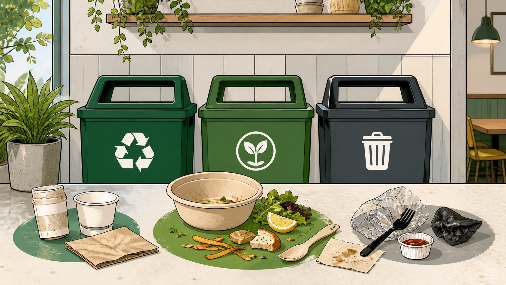 Compostable Does Not Mean Recyclable: A Foodservice Sorting Guide - ECO-Lipak