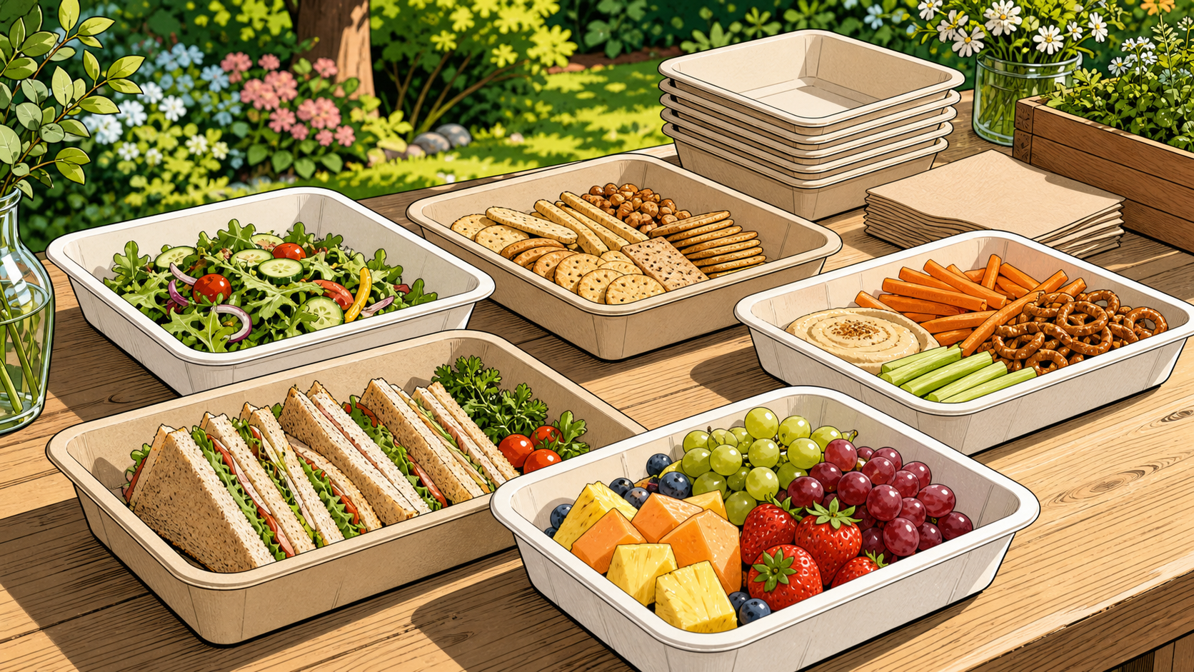 Compostable Food Trays: What Sugarcane Fiber Changes After the Party - ECO-Lipak