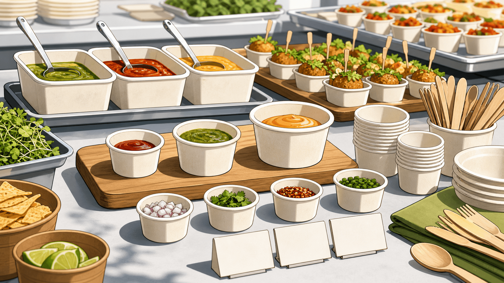 Compostable Portion Cups: The Small Packaging Shift Improving Sauce Stations - ECO-Lipak
