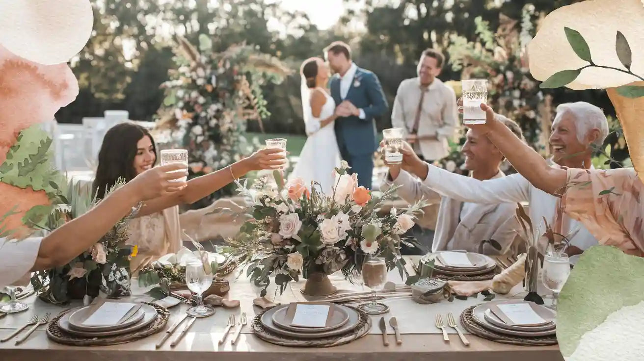 Real Wedding Stories Using Fancy Compostable Plates