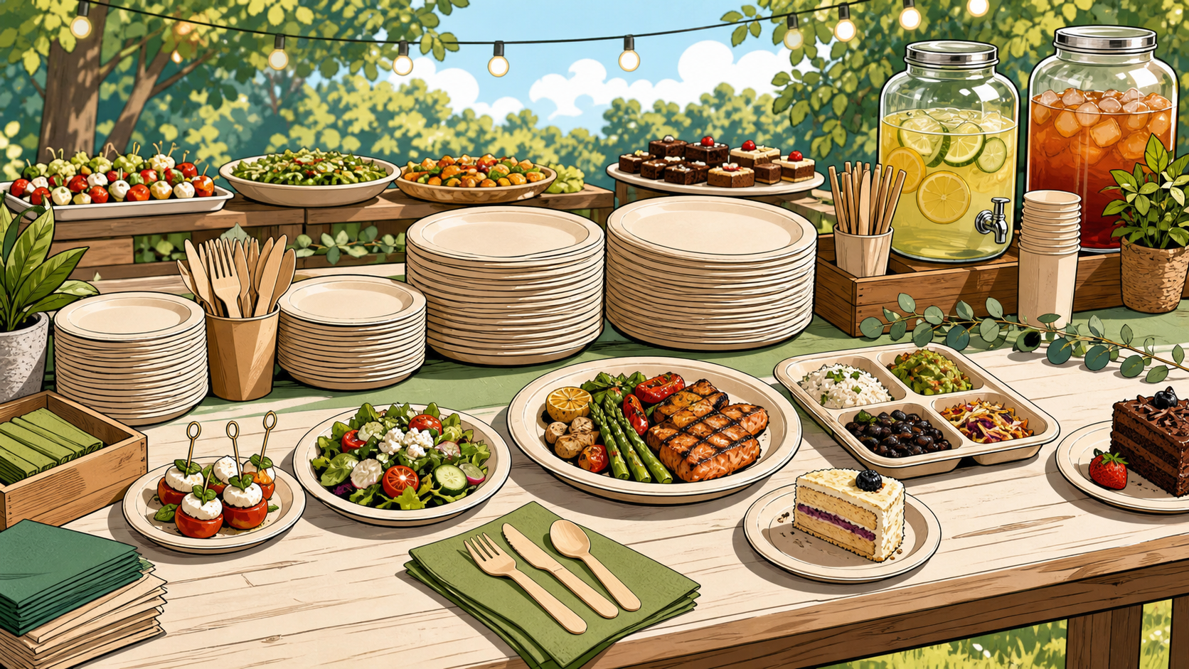 Disposable Plate Size Guide: 6, 7, 9, and 10 Inches - ECO-Lipak