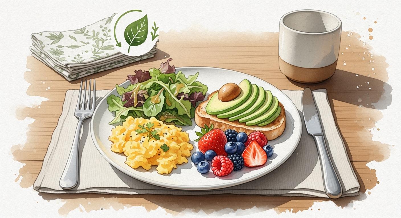 Brunch on One Plate, Less Waste