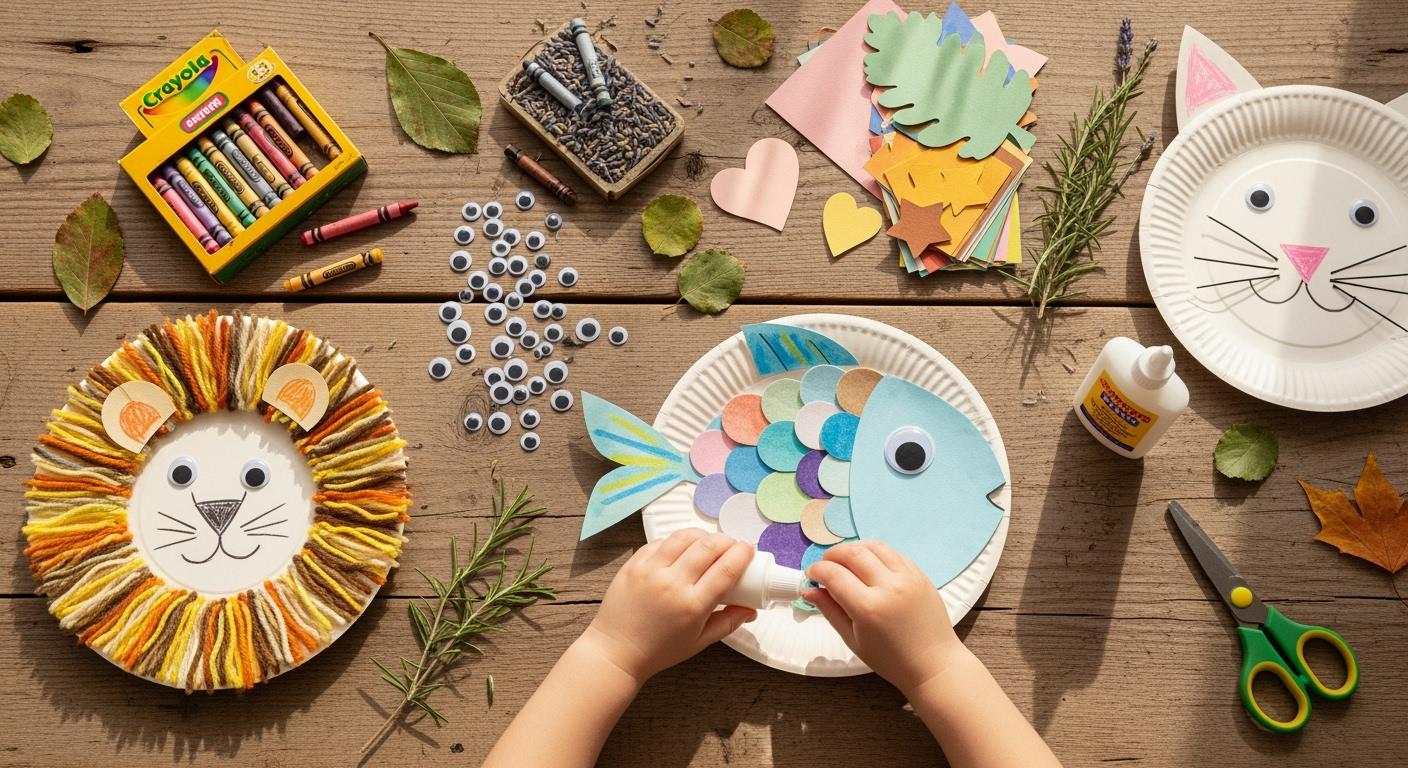 Easy Plate Crafts for Preschoolers - ECOlipak