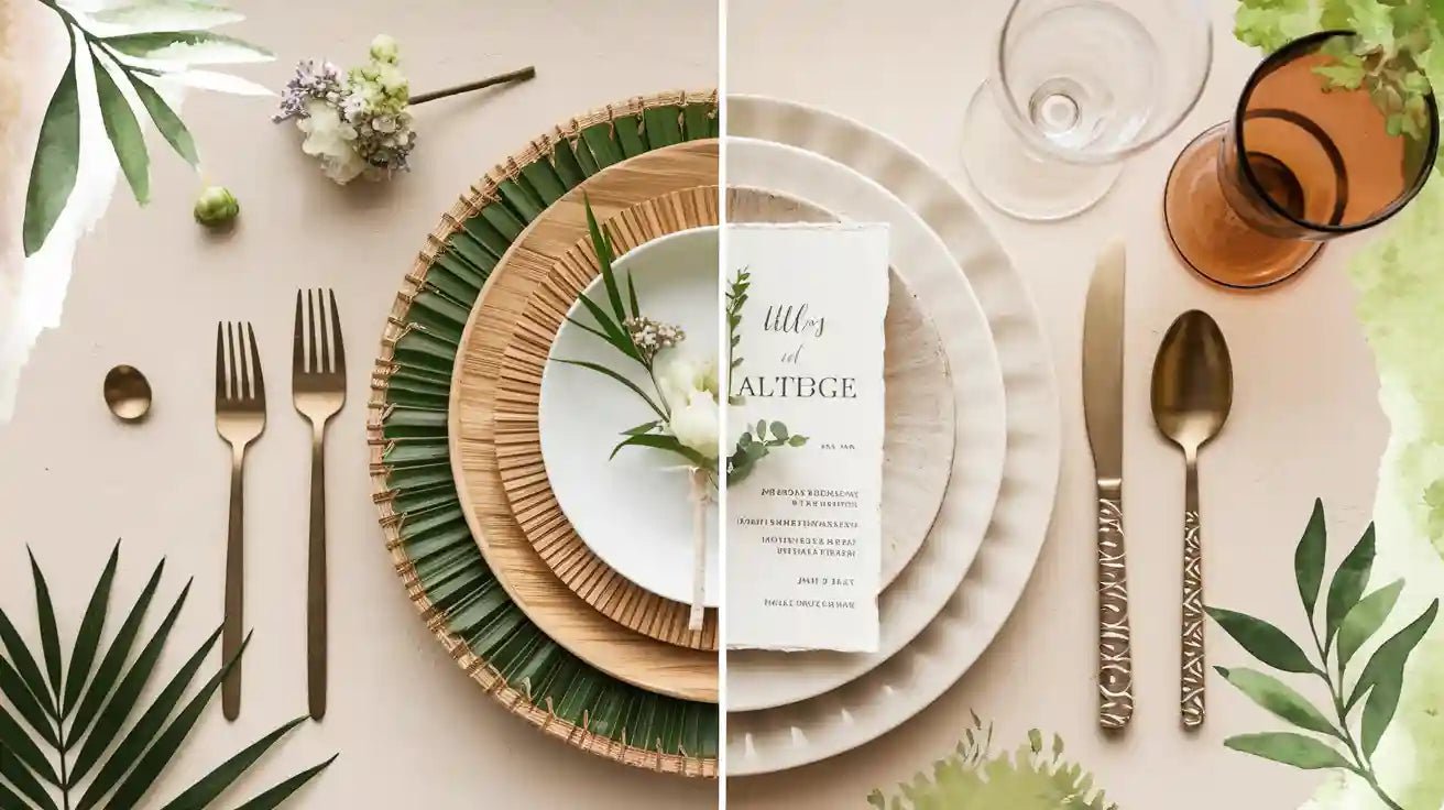Eco Plates vs. Classic Dinnerware for Your Big Day - ECOlipak