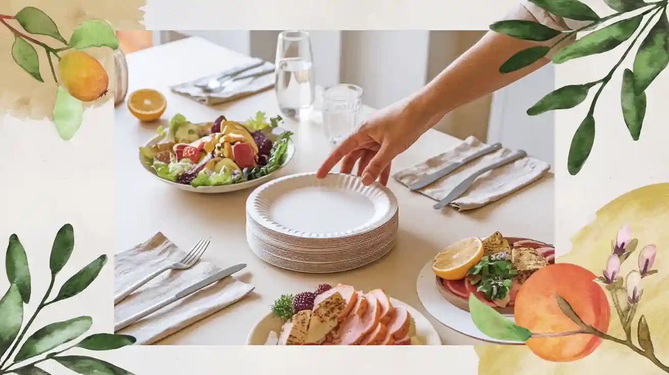 Why choose 10 inch paper plates for healthy casual dining