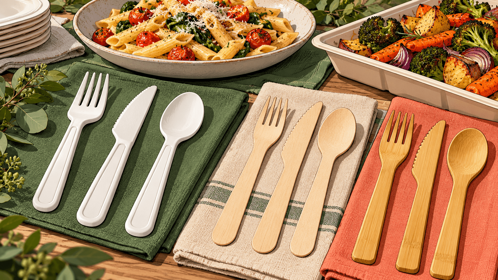 Heavy-Duty Disposable Cutlery: CPLA, Bamboo or Wood? - ECO-Lipak