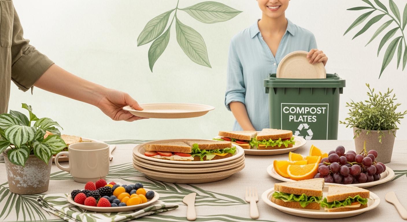 How Sugarcane Plates Save Time - ECO-Lipak