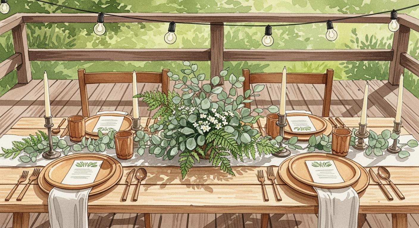 Natural Party Decor Tableware Ideas - ECOlipak