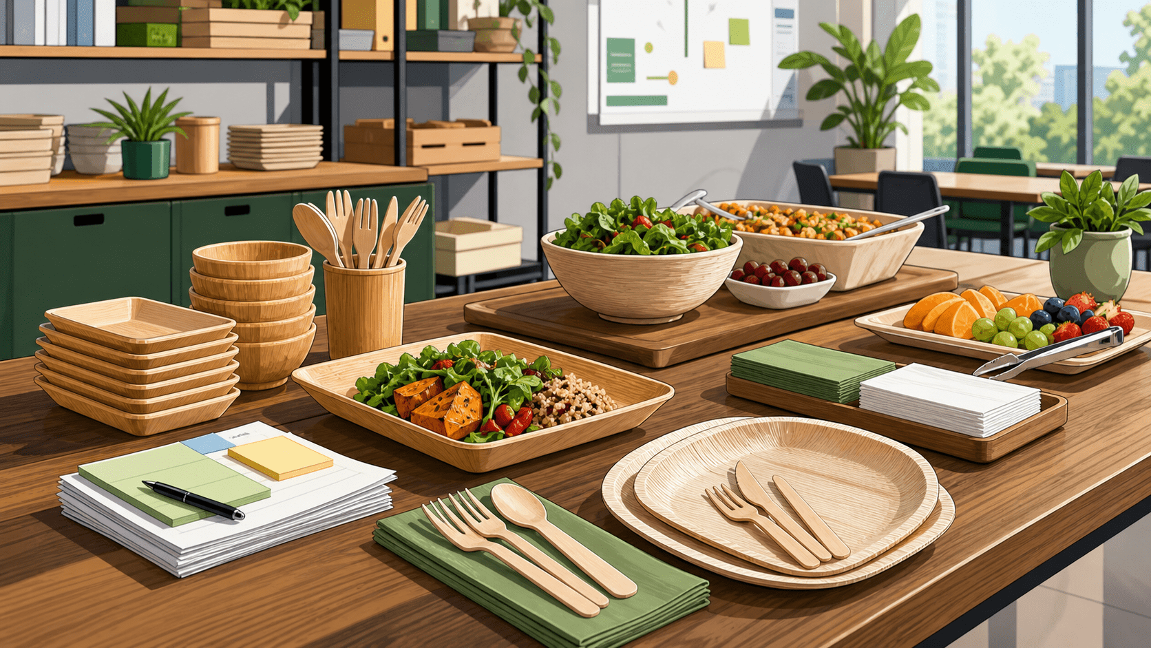 Office Lunch Tableware Planning: How to Stock Plates, Sets, and Cutlery Without Overbuying - ECO-Lipak