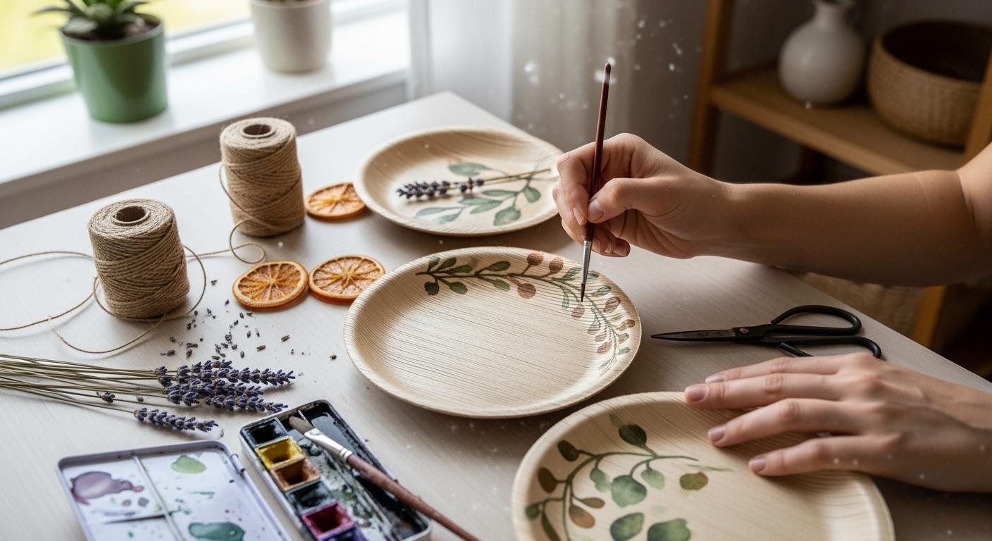 Palm Leaf Plate DIYs for a Greener Home - ECOlipak