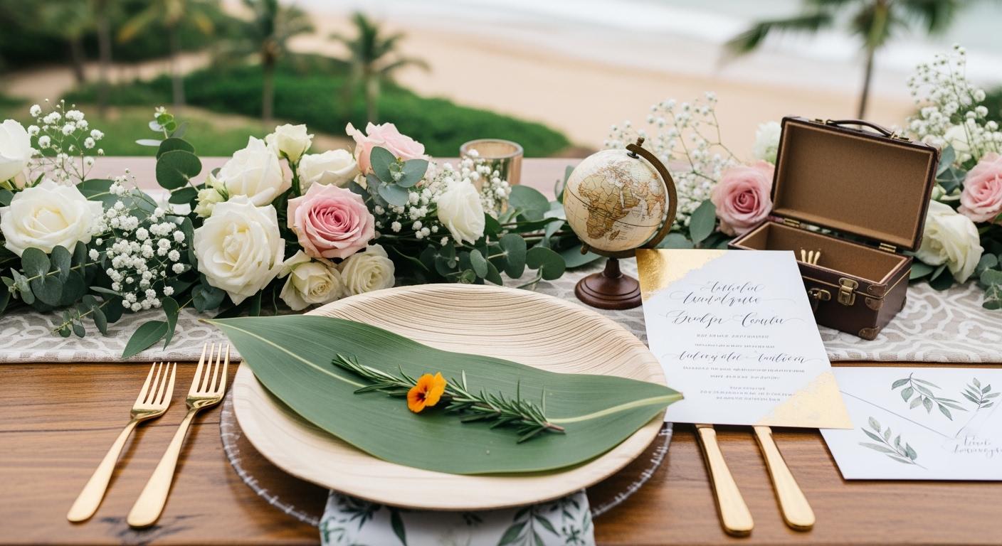 Palm Leaf Plates for Every Destination Wedding - ECOlipak