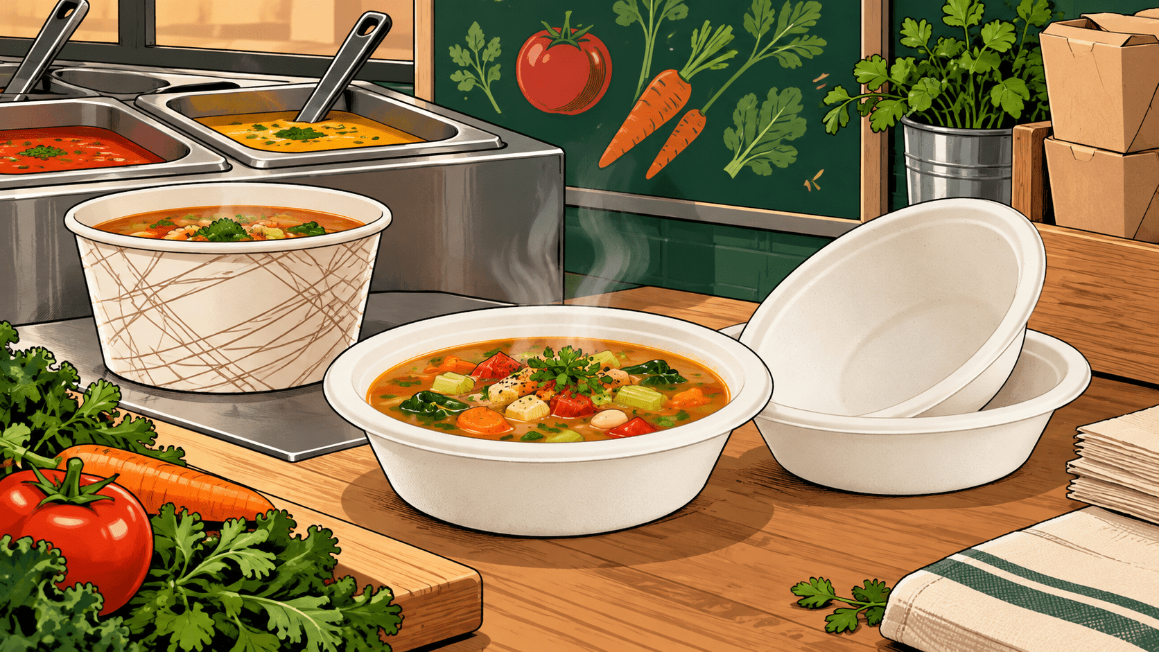 Paper Bowls for Soup: Lining, Heat and Size - ECO-Lipak