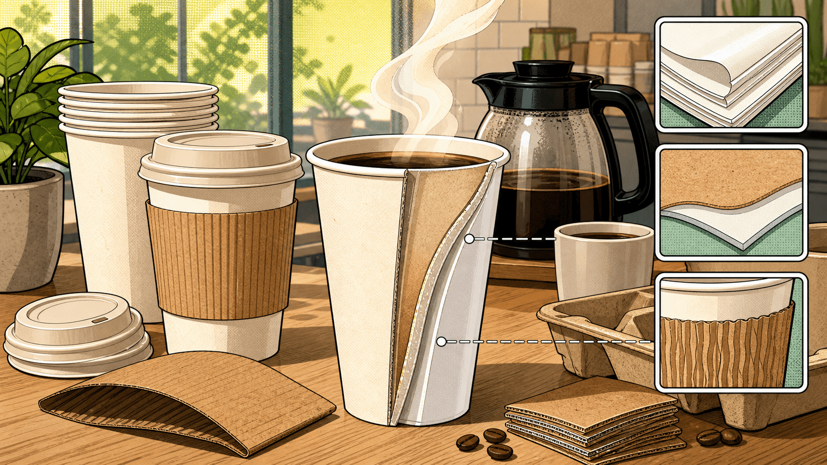 Paper Coffee Cup Materials: Linings, Insulation, and Hot Drink Choices - ECO-Lipak