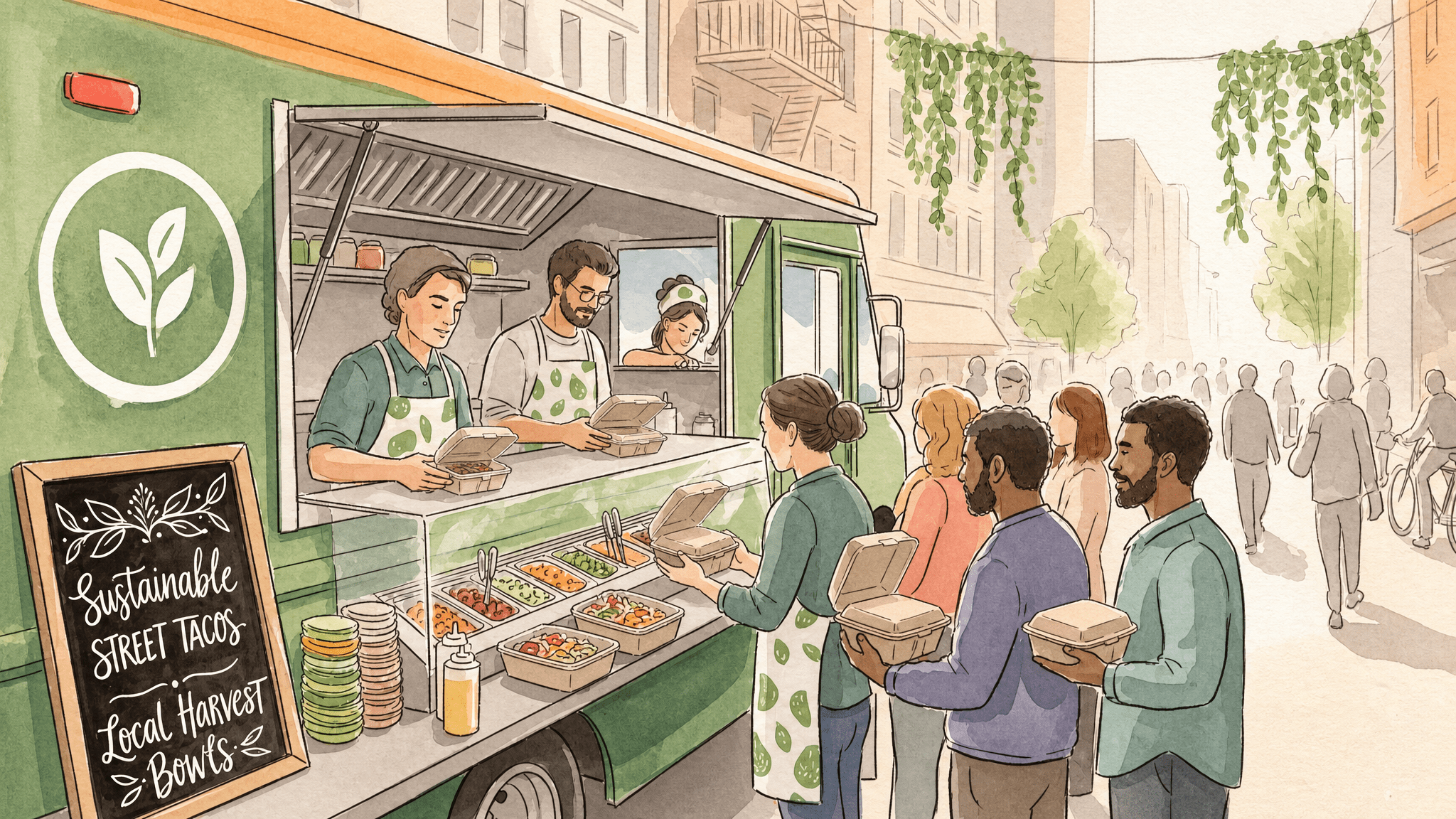Peak-Hour Food Truck Efficiency with Eco-Friendly Clamshells - ECO-Lipak