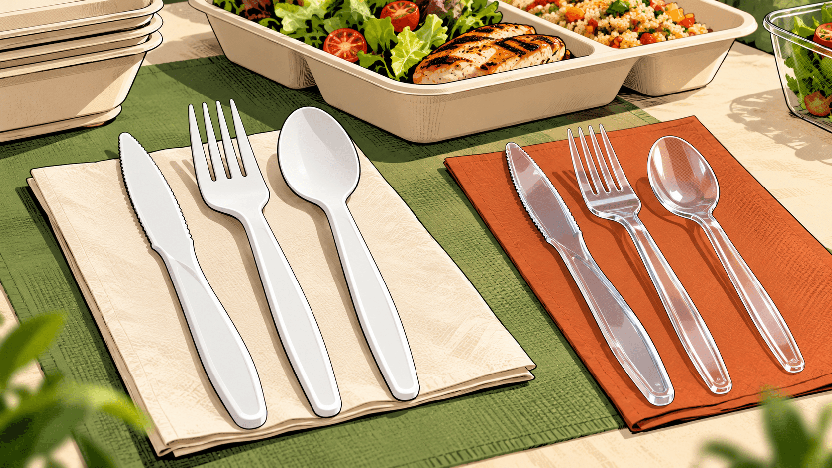 Plastic vs Compostable Cutlery: Use and Disposal - ECO-Lipak