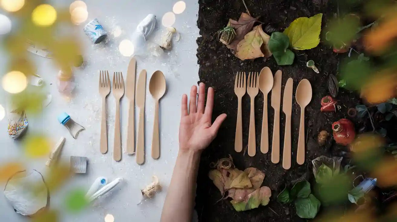 Plastic vs Compostable Disposable Cutlery: What You Need to Know - ECOlipak