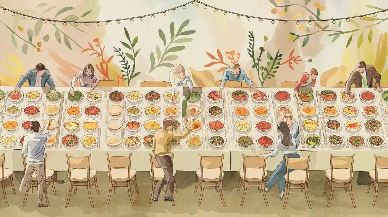 Plates compartment always win at big events - ECOlipak