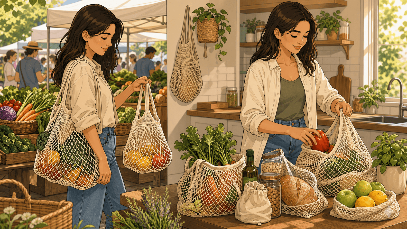 Reusable Mesh Grocery Bags: A Weekly Low-Waste Shopping Routine That Actually Sticks - ECO-Lipak