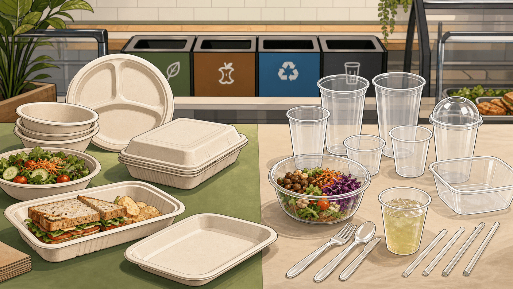 Sugarcane vs Cornstarch Tableware: What Foodservice Buyers Should Compare - ECO-Lipak