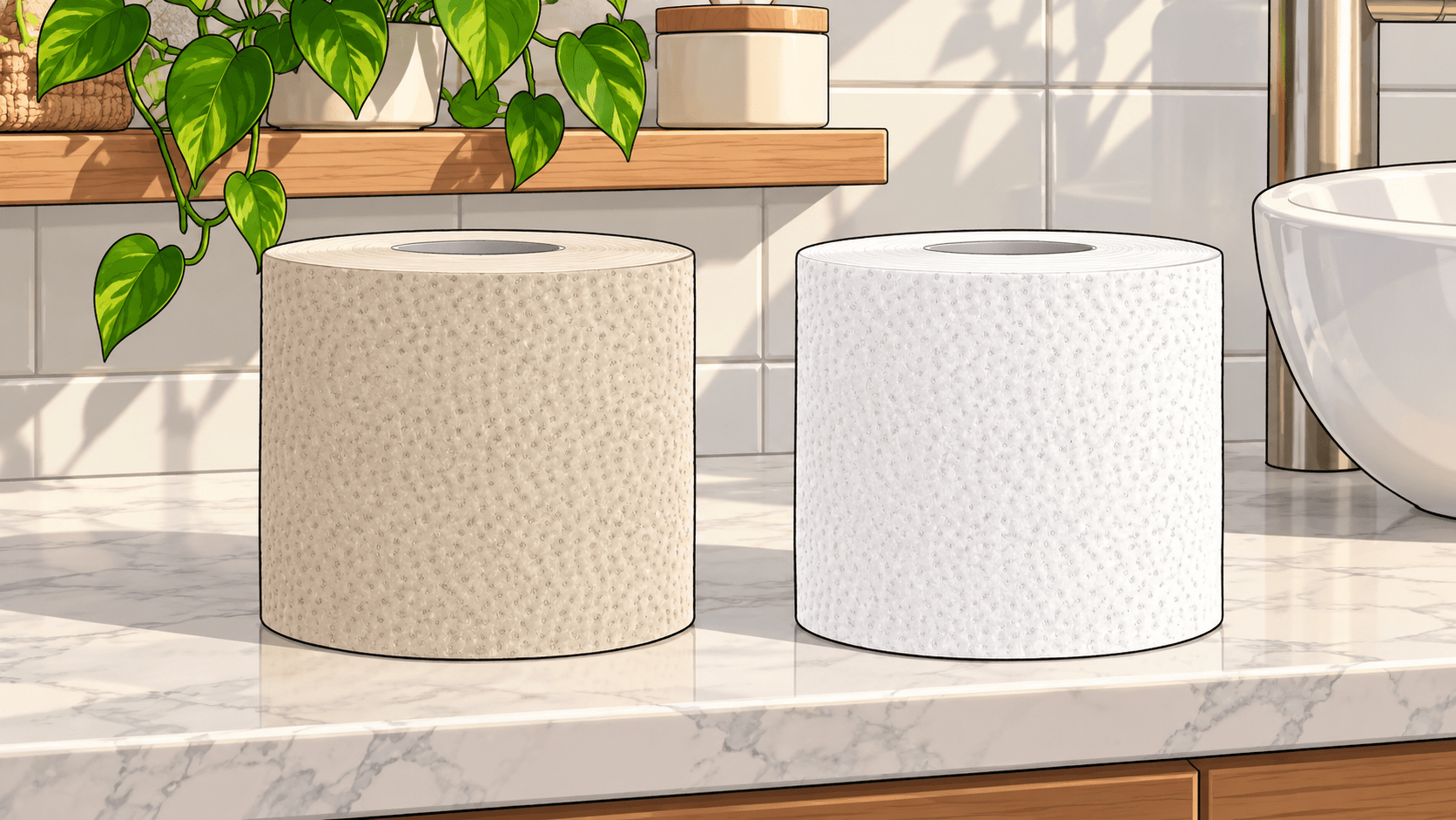 Unbleached vs White Bamboo Toilet Paper: What Actually Changes? - ECO-Lipak