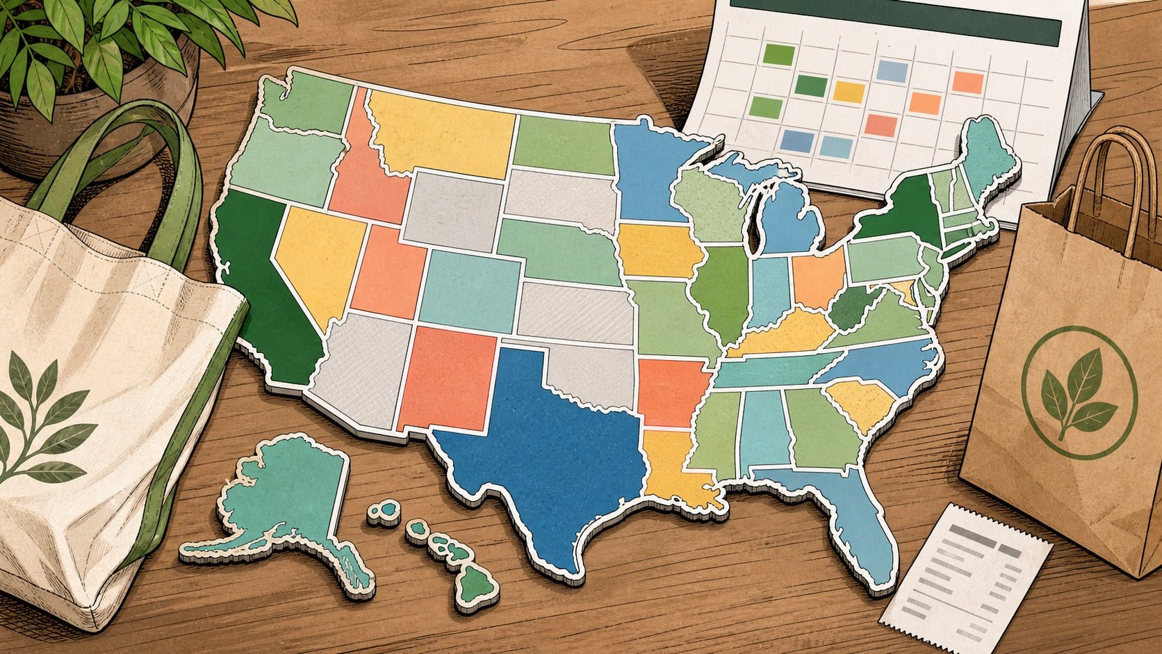 Which States Ban Plastic Bags? 2026 U.S. Guide - ECO-Lipak