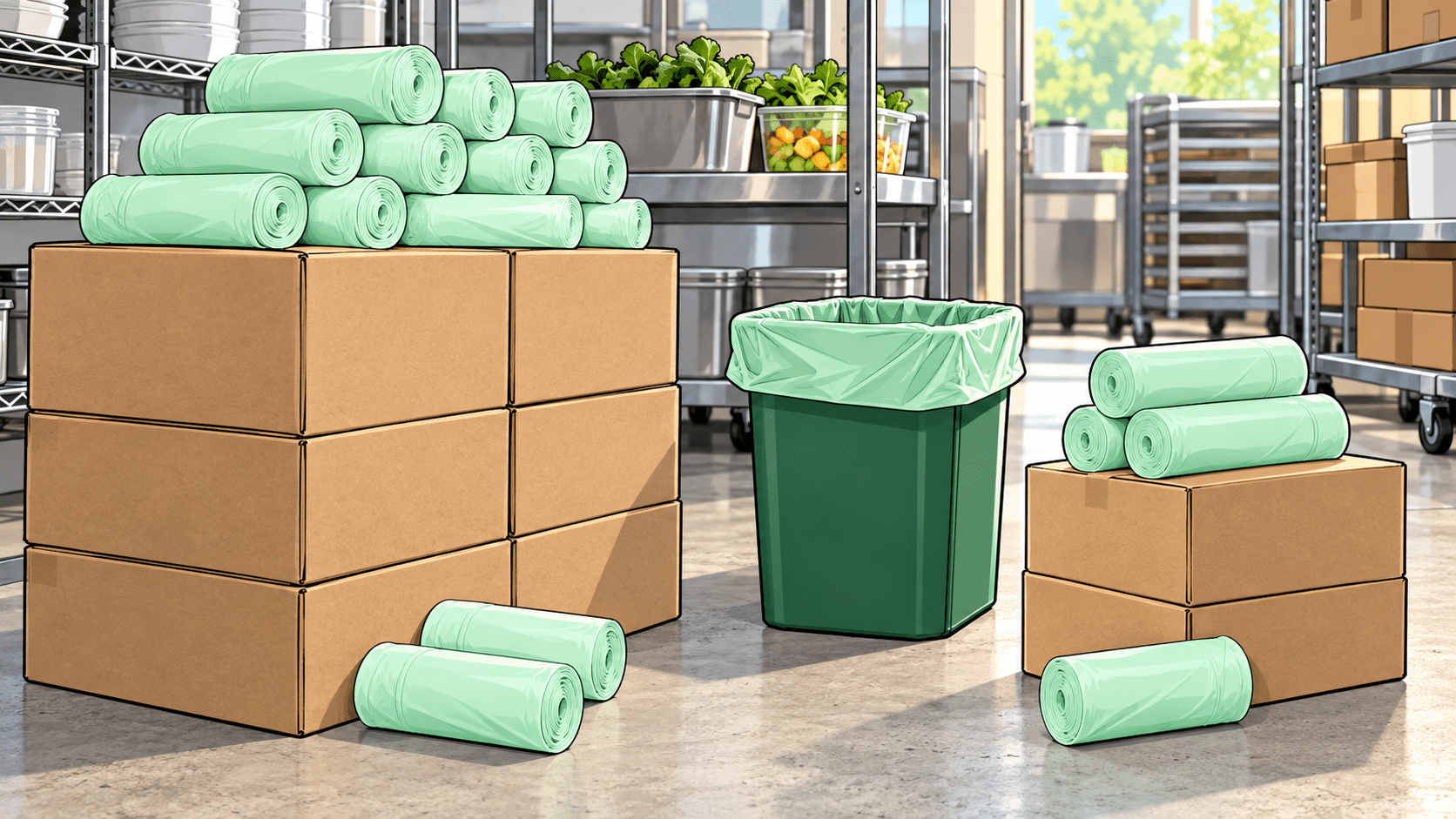 Wholesale 13-Gallon Compostable Bags: 600 vs 200 - ECO-Lipak