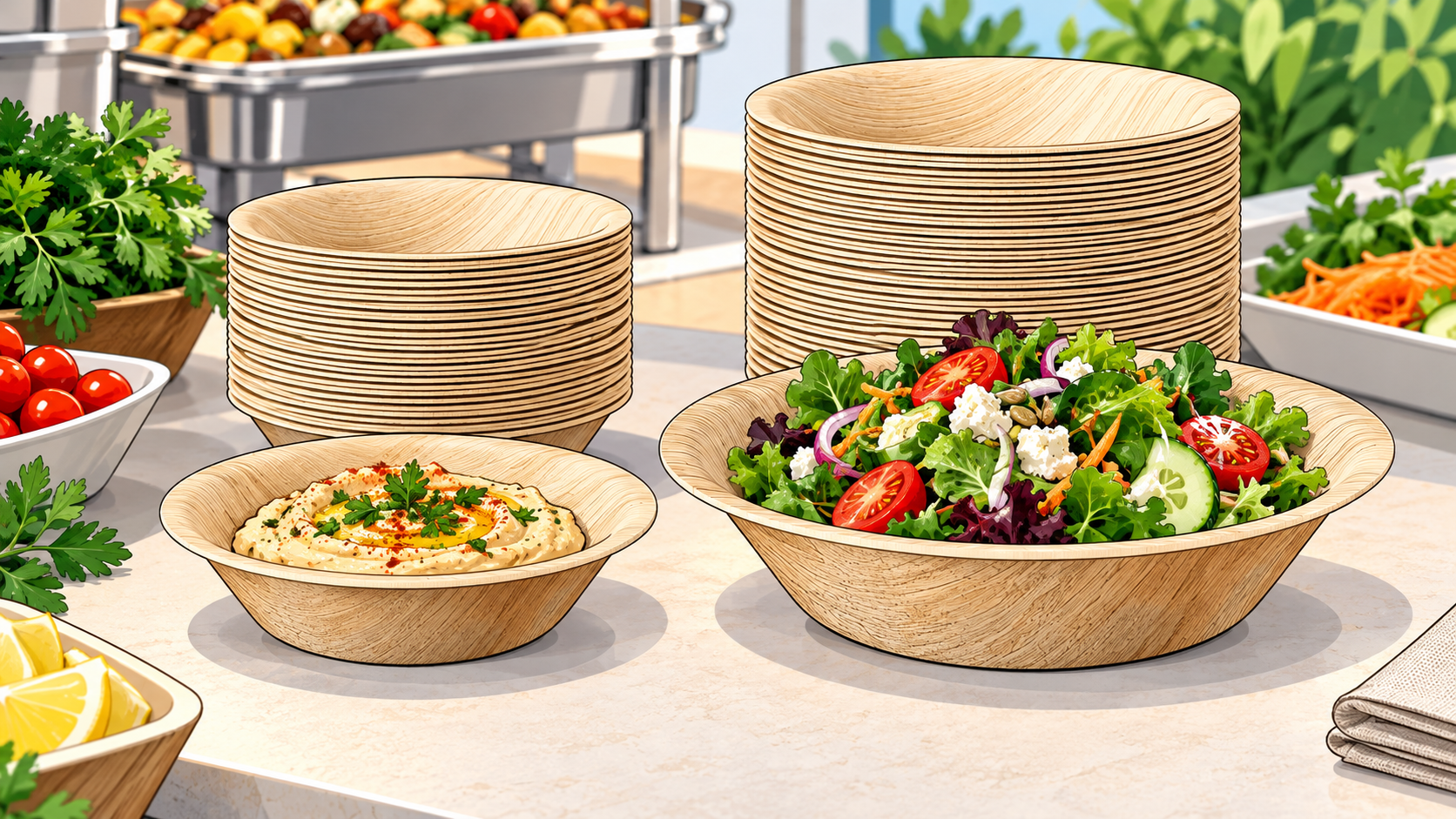 Wholesale Palm Leaf Bowls: 5 vs 6.3 Inch - ECO-Lipak
