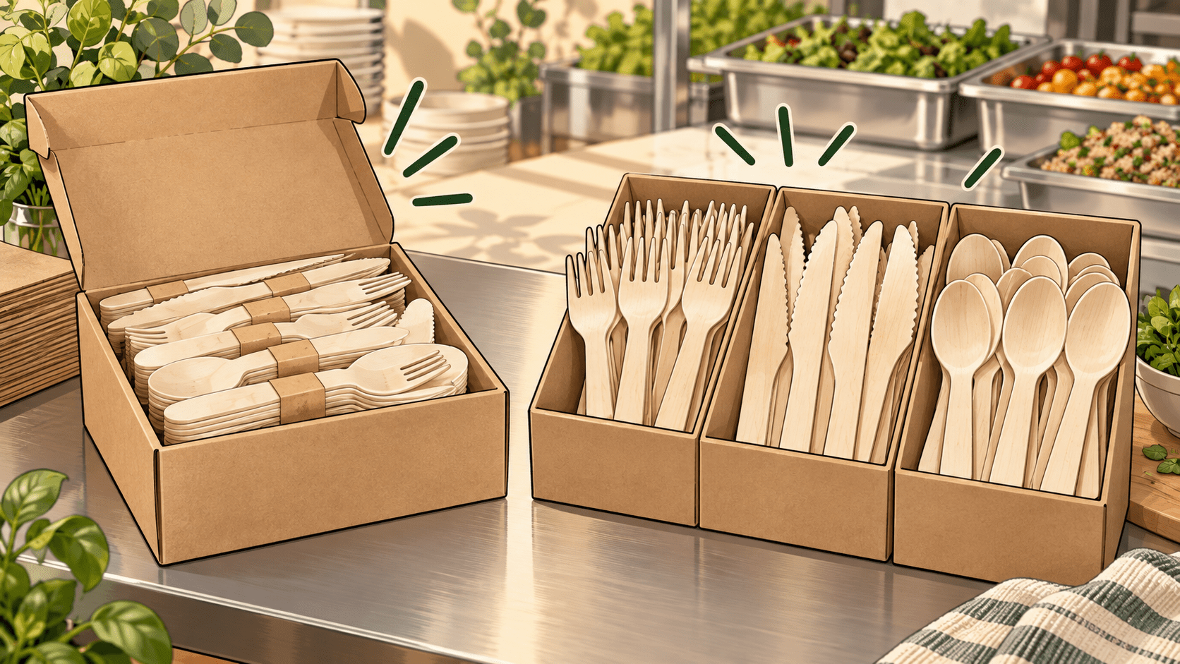 Wholesale Wooden Cutlery: 300 Sets or 900 Pieces? - ECO-Lipak