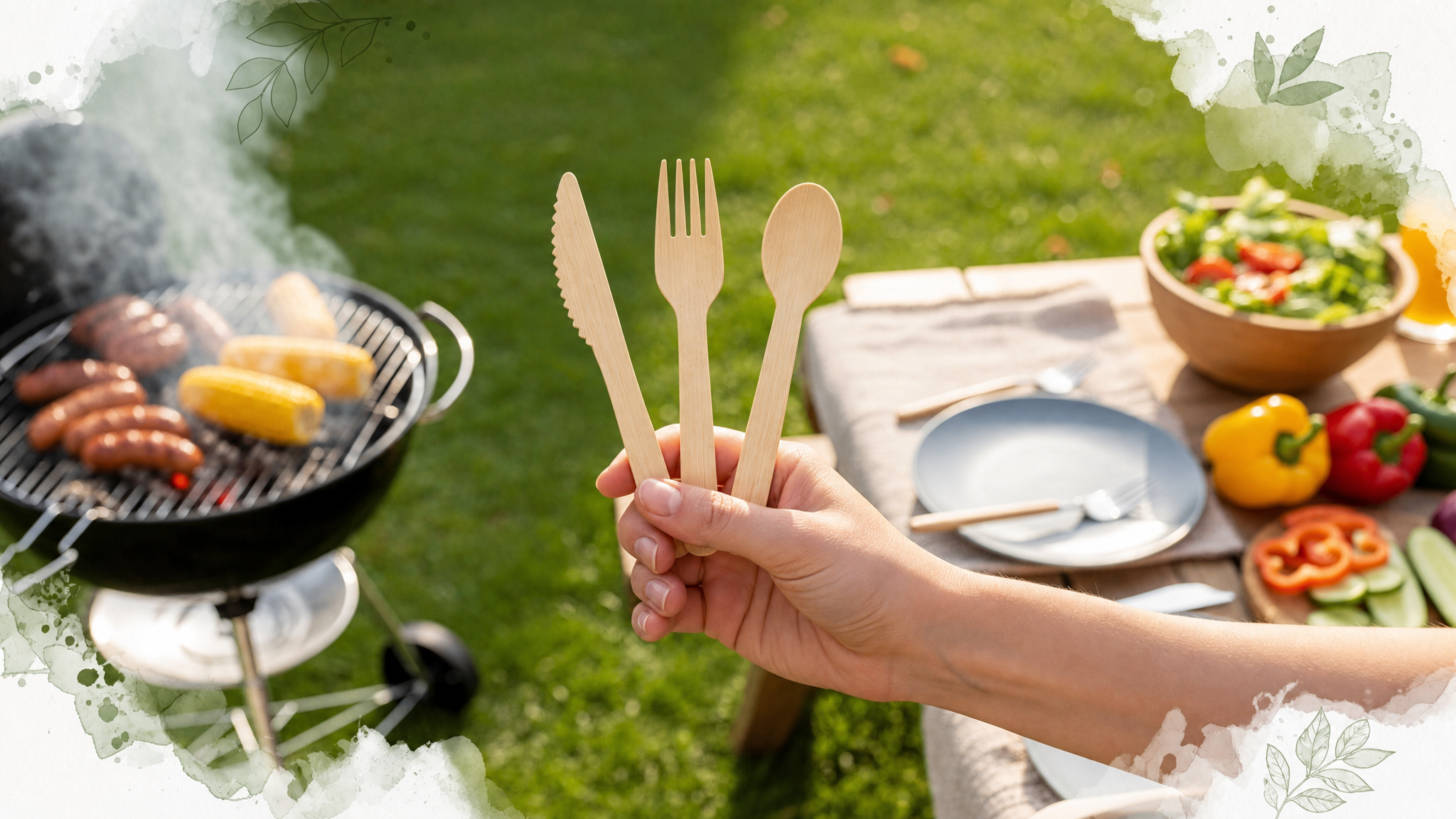 Why Bamboo Utensils Stay Safe at BBQs - ECO-Lipak