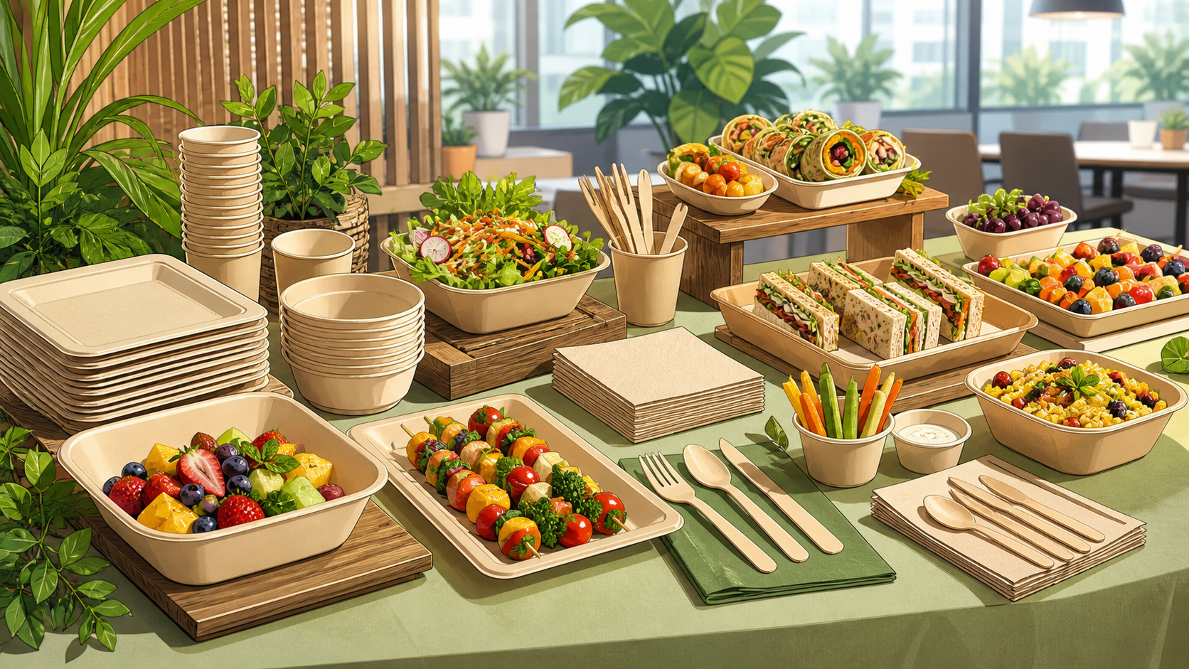 Why Complete Compostable Tableware Sets Make Hosting Feel Easier - ECO-Lipak