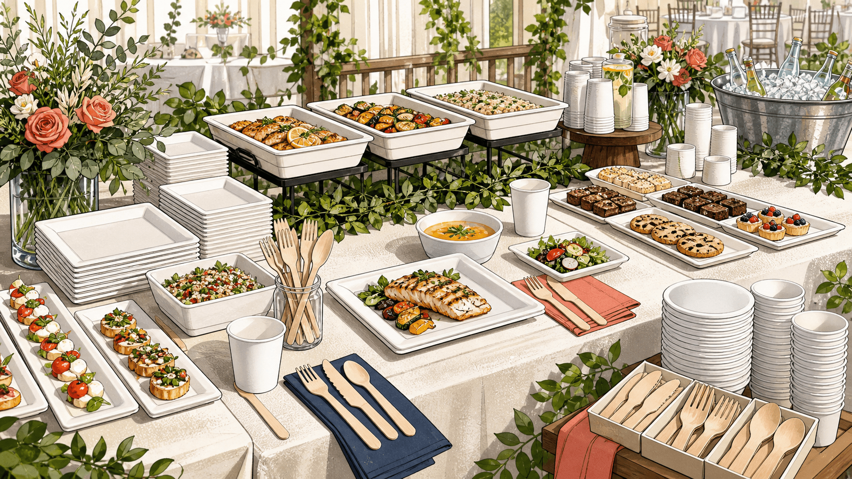 Why ECO-Lipak Builds Event Tableware Sets Around the Service Flow - ECO-Lipak